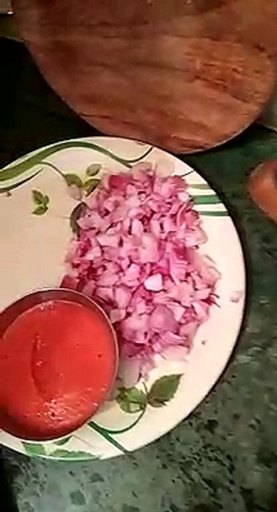 our resident Chef : prawn and fish fry