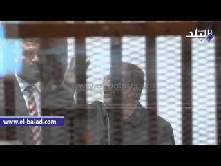 محاكمة مرسى بالبدلة الزرقاء فى "التخابر مع قطر"