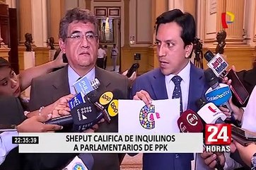 Sheput llamó “inquilinos” a parlamentarios de bancada PpK