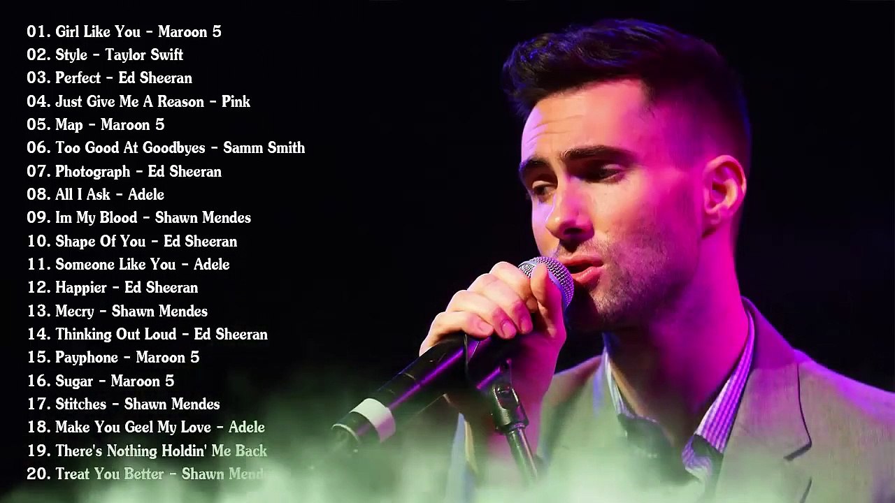 Pop 2019 Hits - Maroon 5, Taylor Swift, Ed Sheeran, Adele, Shawn Mendes, Charlie Puth, Sam Smith