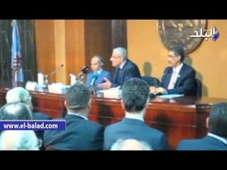 وصول محلب لـ "الأهرام" للمشاركة بمؤتمر "دور مصر فى الثورات العربية"