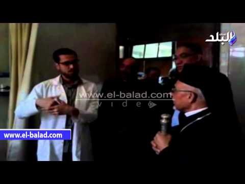 مطران الكاثوليك بأسيوط يزور مرضى معهد جنوب مصر للأورام