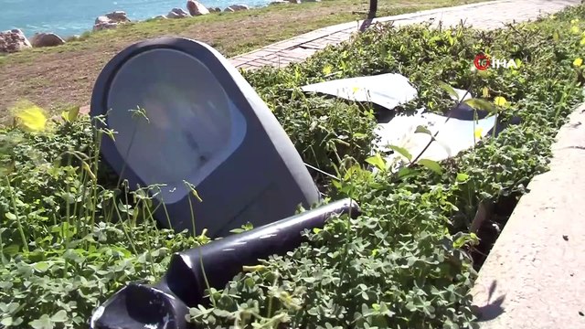 Adana'da şiddetli rüzgar direkleri kökünden söktü, ağaçları devirdi