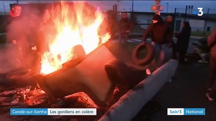 Prison de Condé-sur-Sarthe : les gardiens en colère