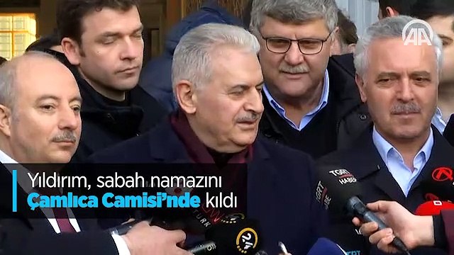 Yıldırım, sabah namazını Çamlıca Camisi'nde kıldı