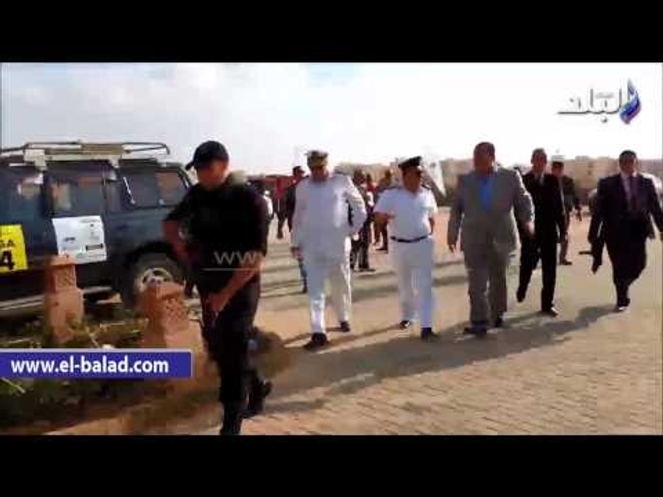 قيادات الداخلية يشرفون على سباق رالي فرعون