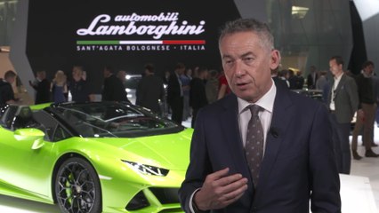 Download Video: Maurizio Reggiani introduces the Lamborghini Huracán EVO Spyder and Aventador SVJ Roadster