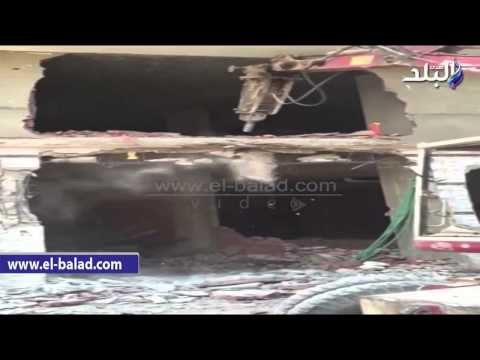 إزالة برج سكنى مخالف مكون من 12 طابق بالقليوبية