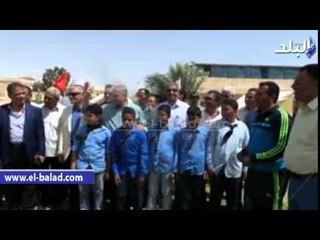 عبد العزيز وفودة يفتتحان ملعبين بمركز شباب الساحل في طور سيناء