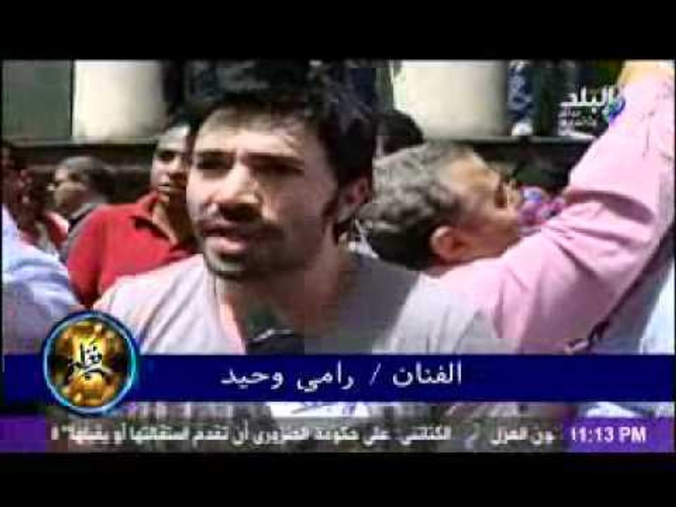 وقفة جبهة الابداع المصرى تضامنا مع عادل امام