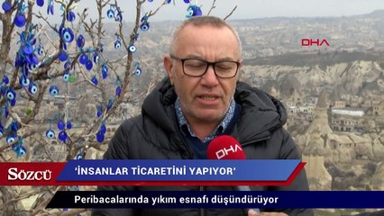Peribacalarında yıkım esnafı düşündürüyor