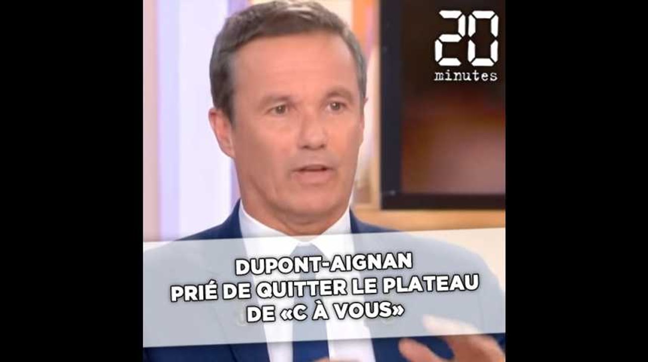 «C à Vous»: Nicolas Dupont-Aignan prié de quitter le plateau après avoir traité Patrick Cohen de «cireur de pompe de M. Macron»