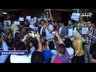 صحفيو الحزبية يخترقون الاحتجاج ويهتفون ضد "قلاش" ومجلسه