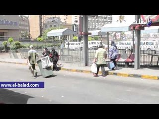 أتوبيسات النقل العام تخلو من المواطنين بسبب ارتفاع الحرارة