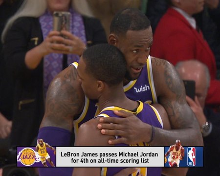 LeBron passes Jordan's NBA points total