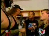 the rock undertaker kane and Y2J backstage