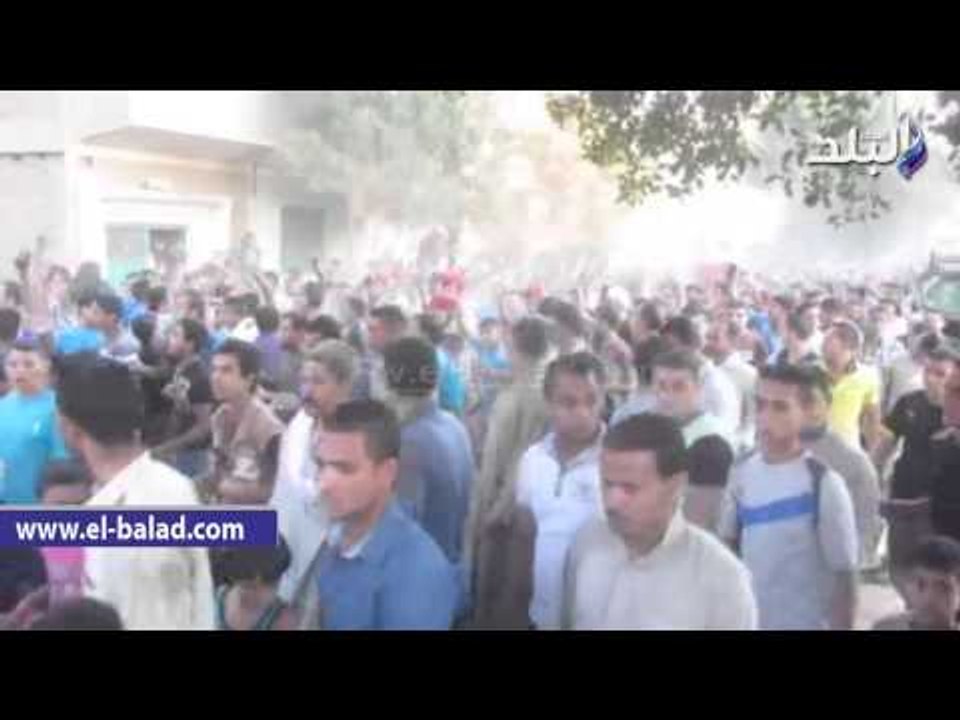 الآلاف يشيعون جثمان شهيد "باروط" ببني سويف