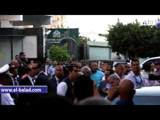 محلب والزند في مستشفى النزهة عقب استشهاد النائب العام
