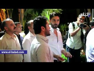 أحمد عز يظهر لأول مرة بعد قضية النسب في عزاء سامي العدل