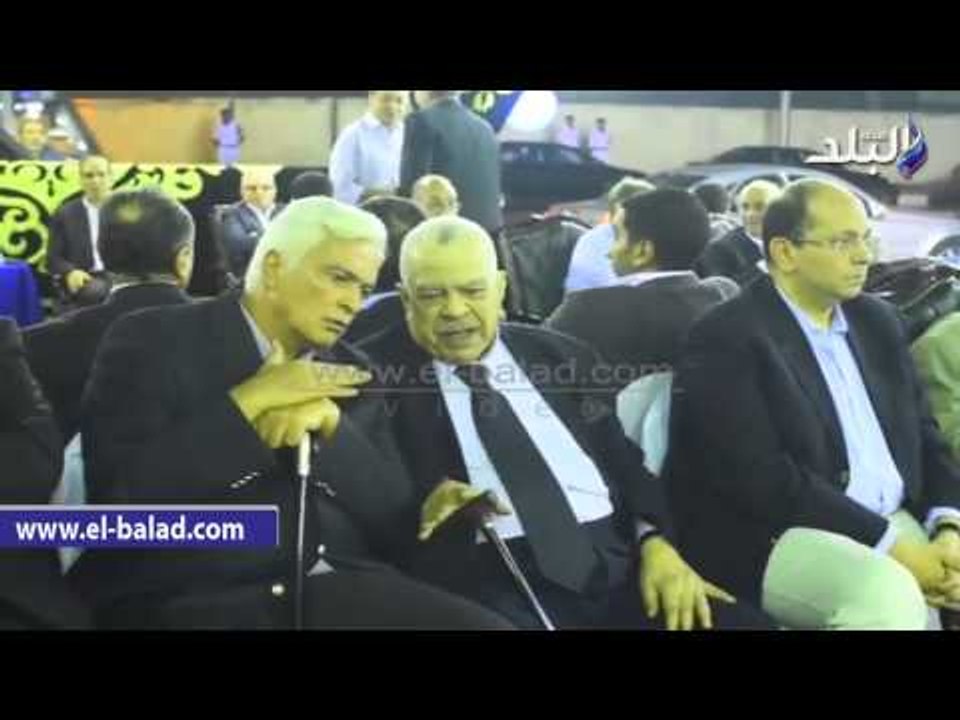 حسب الله الكفراوي ومحمد انور السادات  رئيس حزب الاصلاح والتنمية في عزاء الدكتور عبد القادر حاتم