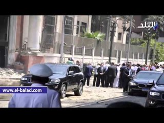 وزير الداخلية يتفقد موقع تفجير القنصلية الإيطالية