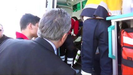 Polis aracı kaza yaptı: 4 yaralı