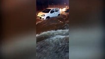 Chuva forte: Vídeo mostra Rua São Paulo transformada em rio