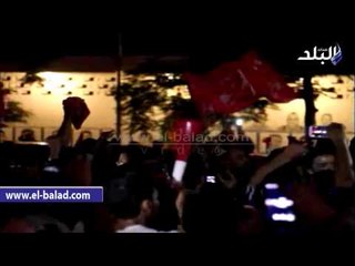 جماهير الأهلي تحتفل بالفوز على الزمالك أمام «التتش»