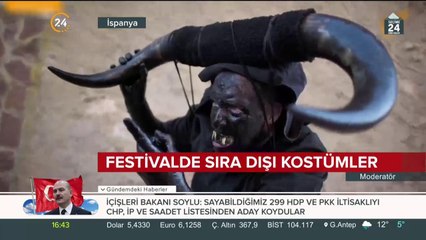 Sıra dışı kostümler giyildi