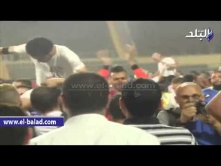 فرحة لاعبى الزمالك عقب مباراة الطلائع