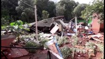 Casas são destruídas pela enxurrada na Região do Ciro Nardi