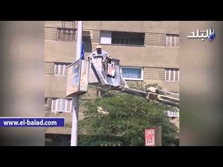 أعلام مصر والقناة الجديدة تزين شارع البطل أحمد عبدالعزيز