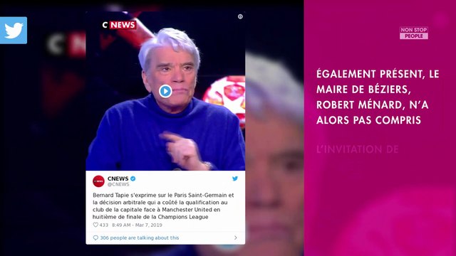 Bernard Tapie : en clash avec Robert Ménard, il menace de quitter le plateau de CNews