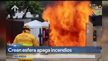 Crean esfera apaga incendios. #Monterrey #Telediario #Mexico #Noticias