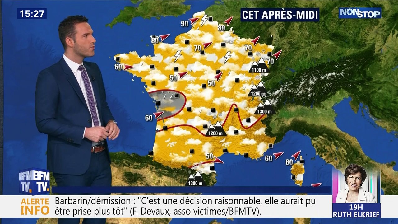 La météo pour ce vendredi 8 mars 2019