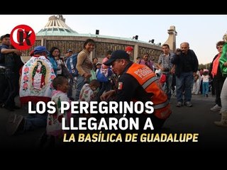 Los peregrinos llenan la Basílica de Guadalupe.