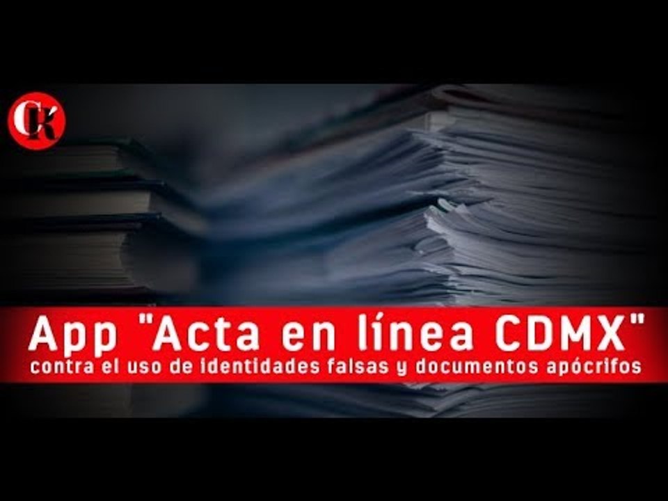 App "Acta en línea CDMX"