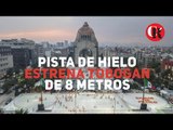 Tobogán de 8 metros en el Monumento a la Revolución.