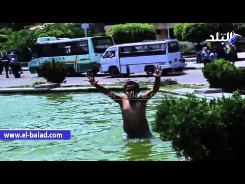 عصير القصب والشمسيات تكييف المصريين في الحر