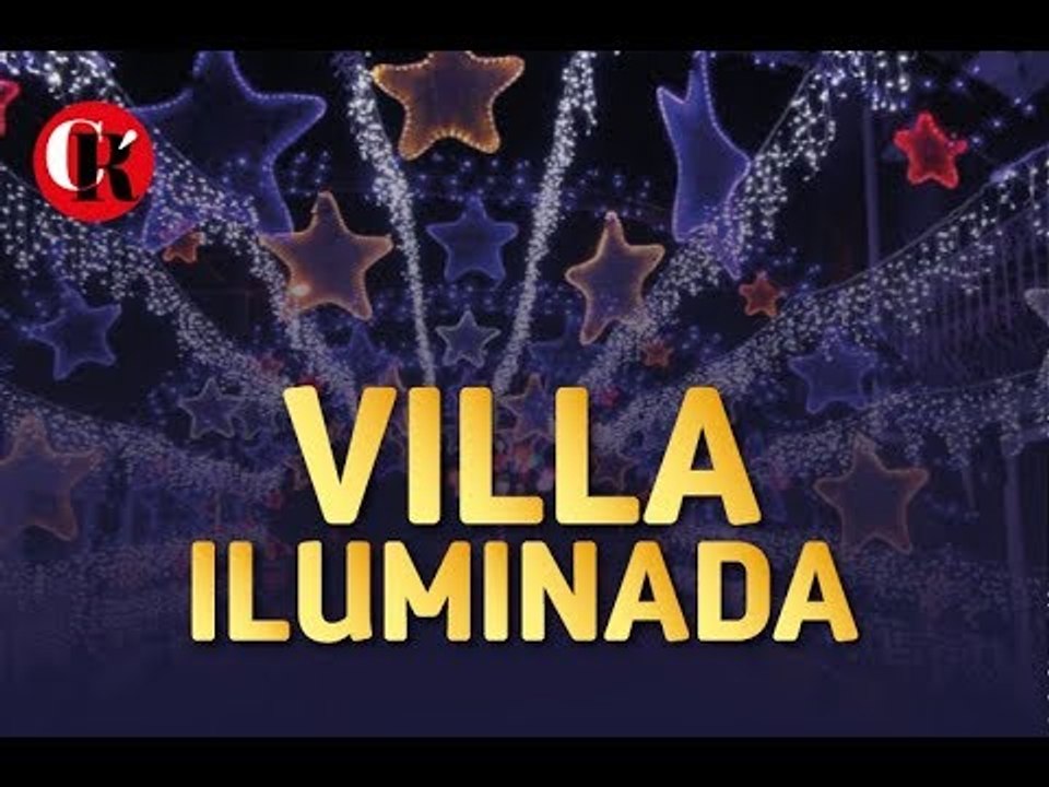 La navidad iluminada.