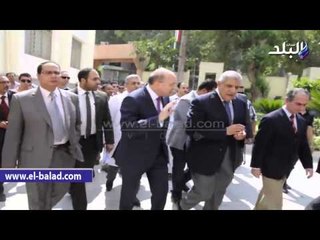 محلب ووزير الصحة يصلان "معهد القلب" لمتابعة أعمال تطويره