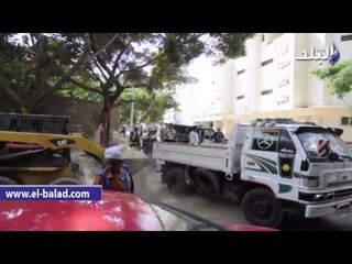 تكثيف أمنى ورفع القمامة من محيط "معهد القلب"  قبل زيارة محلب