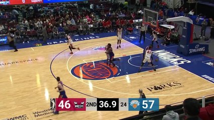 Jameel Warney rattles the rim on the finish!