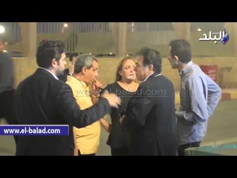 إلهام أبو الفتح والخياط يشاركان في عزاء زوجة محمود موسى‎