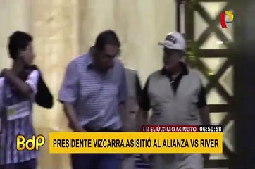 Alianza Lima vs. River Plate: presidente Vizcarra acudió a partido en el Estadio Nacional