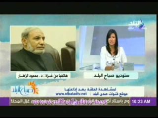 محمود الزهار:هذا هو الهدف من الغارات الاسرائيلية على غزة !