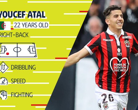 Who's Youcef Atal? Nice's flying full-back