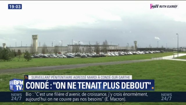 On ne tenait plus debout, on était touchés de partout. L'un des surveillants pénitentiaires agressés à Condé-sur-Sarthe témoigne