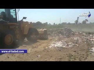 .ردم وإزالة تعديات على فدان و 8 قراريط زاعة بدائري الفيوم