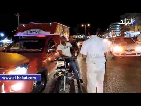 مدير أمن مطروح يقود حملة لضبط المخالفات المرورية